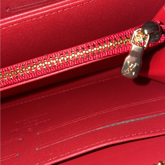 Louis Vuitton Red Card Holder Wallet - Picture 5 of 6